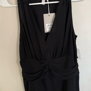 Nordstrom Black dressy shirt NWT